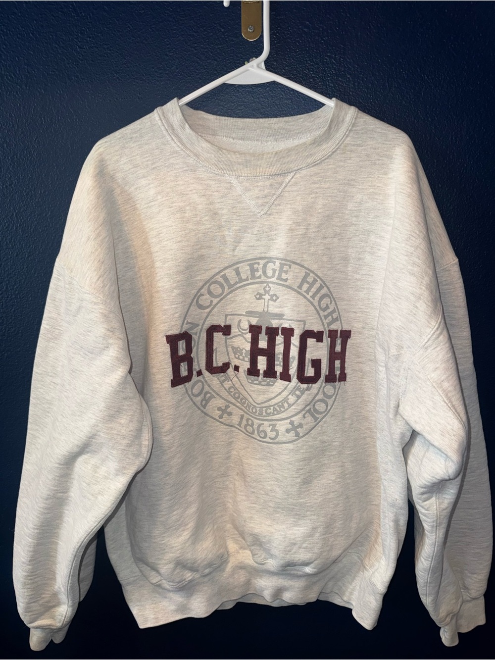 Vintage 90s B.C. High Cream College Sweatshirt